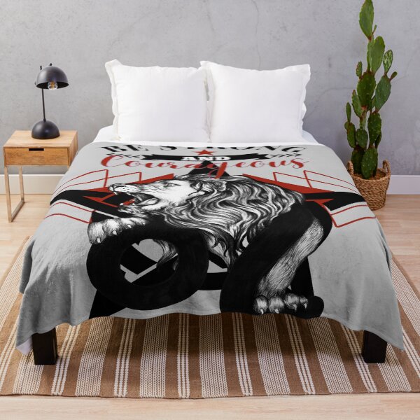 Item preview, Be strong and courageous, Illustration of wild animal, lion representing courage, strength and bravery designed and sold by Malogue.