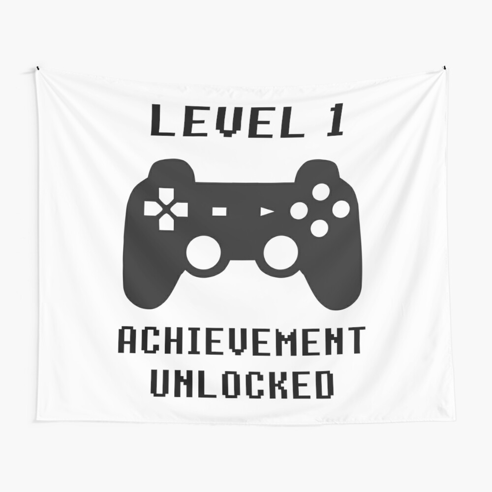 Level 1 Erfolg Unlocked Controller Retro Videospiele 1 Geburtstag Kinder T Shirt Von Geekydesigner Redbubble