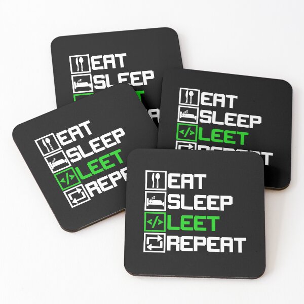 Item preview, Eat Sleep Leet Repeat designed and sold by SSTOPDesign.