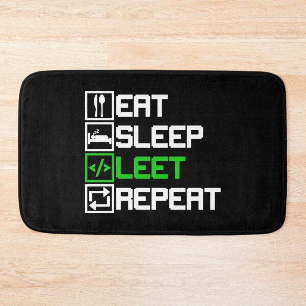 Item preview, Eat Sleep Leet Repeat designed and sold by SSTOPDesign.