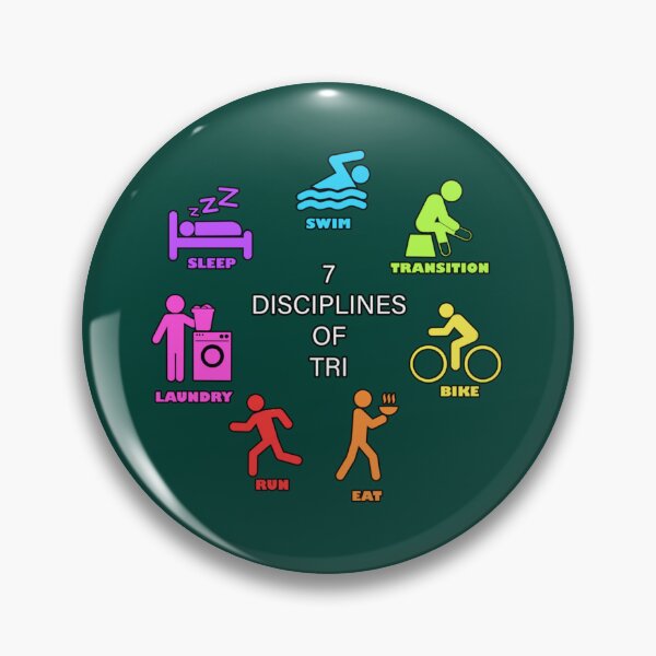 Item preview, Seven Disciplines of Triathlon   designed and sold by BernardDuncan.