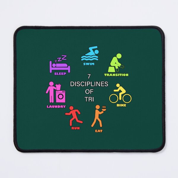 Item preview, Seven Disciplines of Triathlon   designed and sold by BernardDuncan.