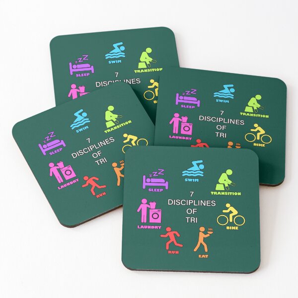 Item preview, Seven Disciplines of Triathlon   designed and sold by BernardDuncan.