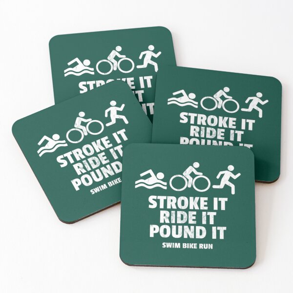 Item preview, stroke it ride it pound it funny triathlon   designed and sold by BernardDuncan.