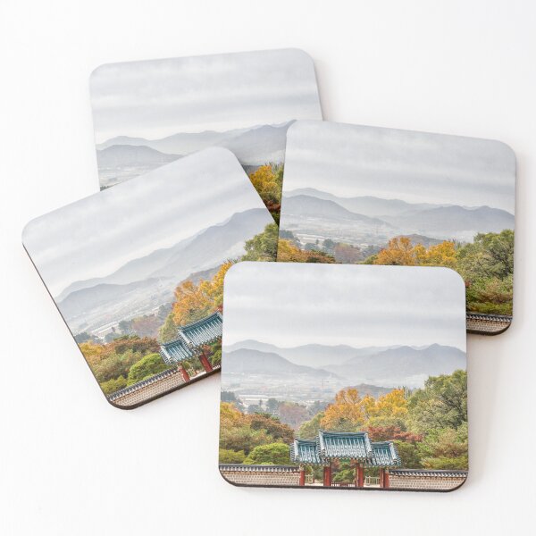Item preview, South Korea | Hyeonchungsa Shrine | Shrine Gate | Fall Foliage designed and sold by 9BPRCP.