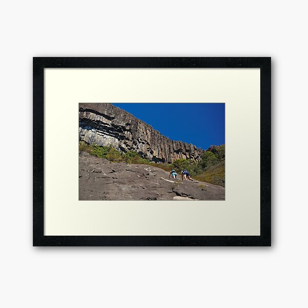 Rock Climbing Mount Beerwah Framed Art Print