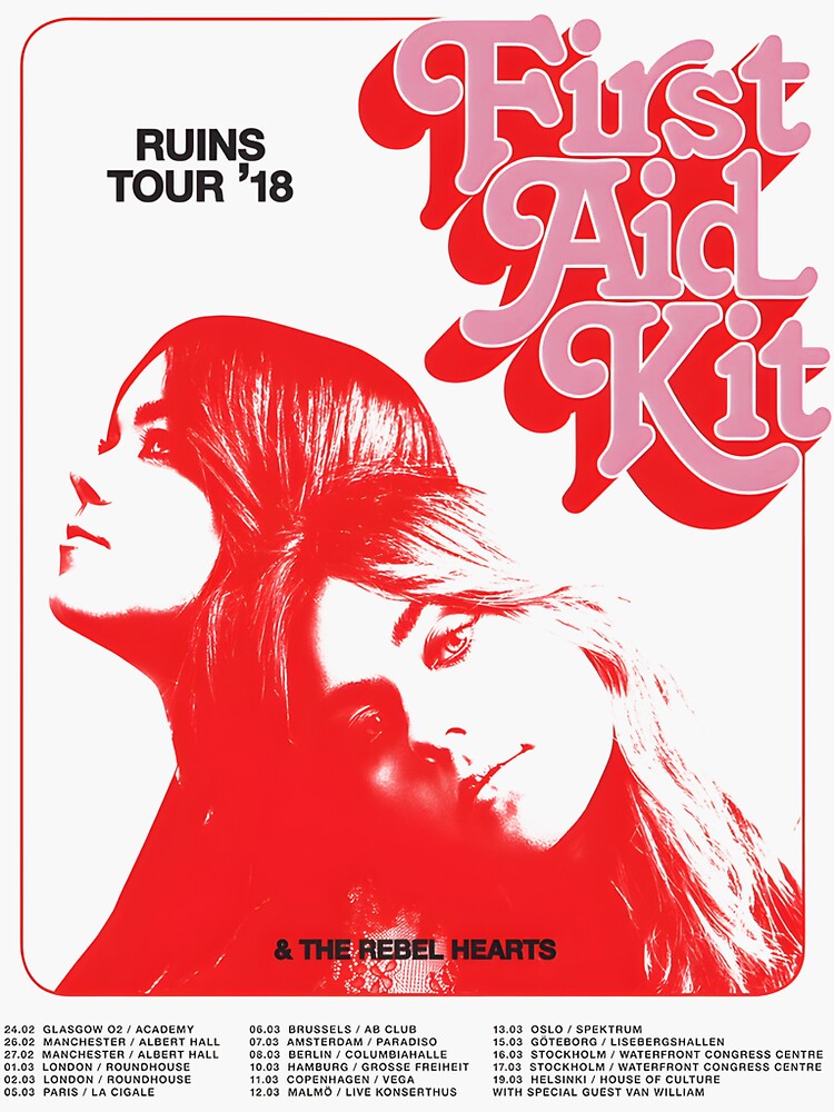 "First aid kit band retro" Sticker for Sale by TamaraHeller Redbubble