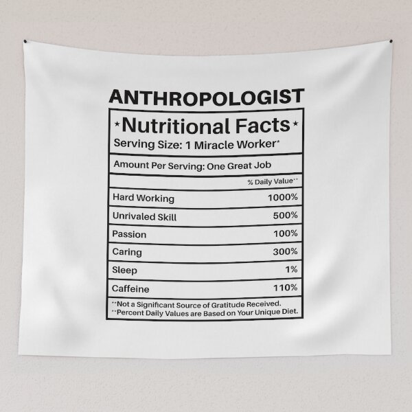 Item preview, Anthropologist Nutritional Facts: Funny Anthropology Gift designed and sold by Adexyl.