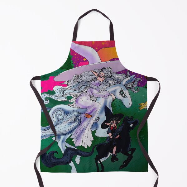 Item preview, Witches and Horses - Witch Mother and Warlock Child designed and sold by Brooksie Fontaine.