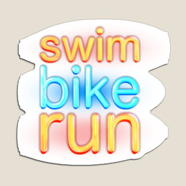 Item preview, Swim Bike Run neon logo   designed and sold by BernardDuncan.