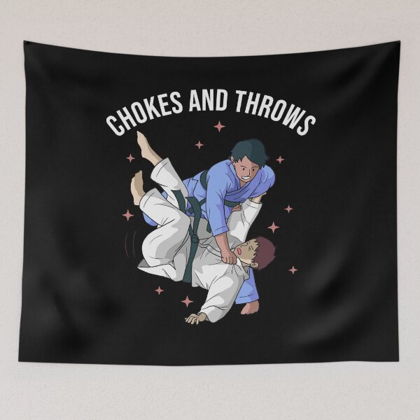 Item preview, Chokes and Throws funny vintage judo karate retro designed and sold by elizabethdawnn.