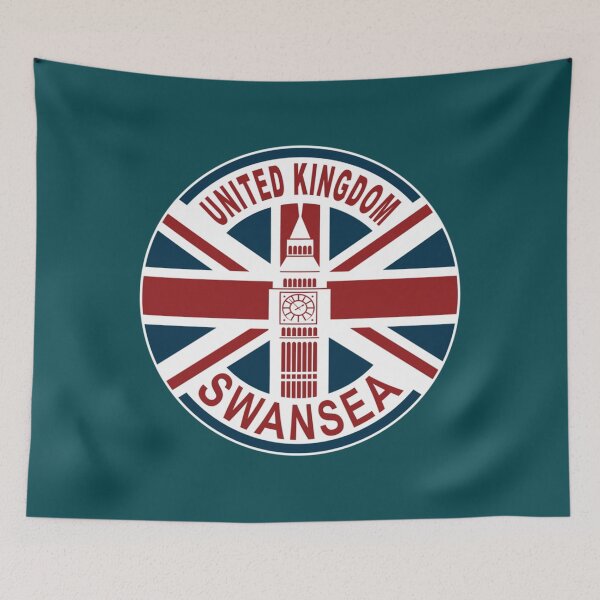 Item preview, Swansea City United Kingdom UK Union Jack British Flag  designed and sold by DeKoStore69.