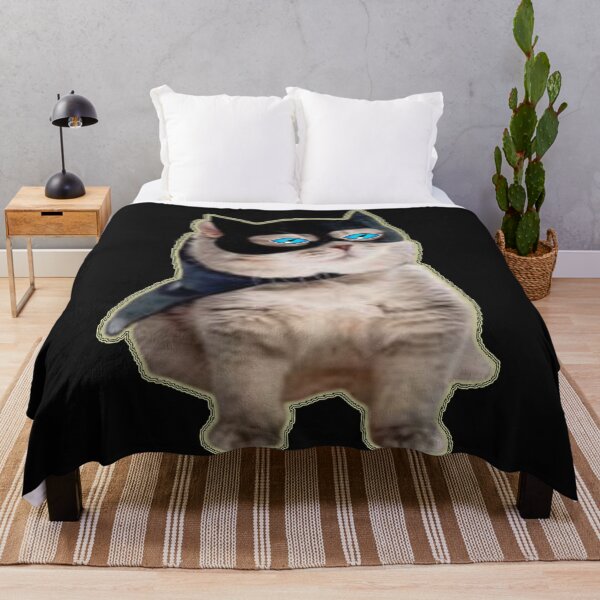 Item preview, Copy of Cat With Blue Eyes be kind to animals or ill kill you cat lovers cat designed and sold by thechoice1.