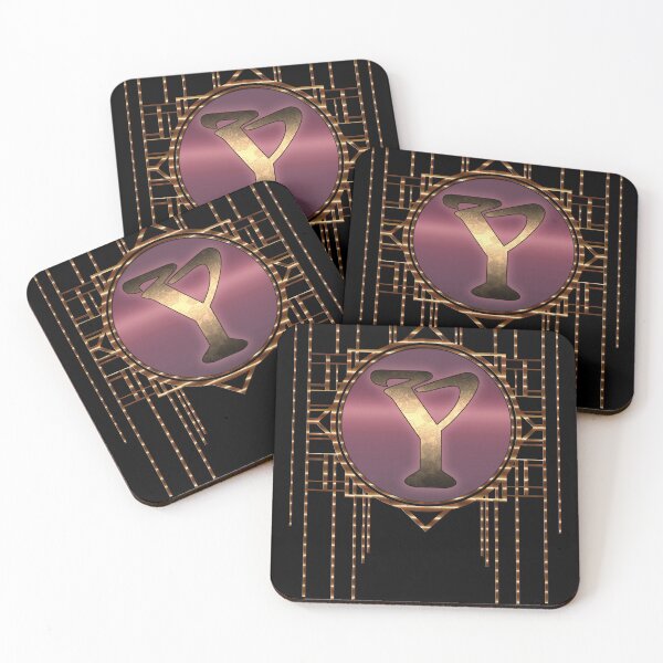 Item preview, Gold monogram Y 20s vintage letters designed and sold by Xarah.