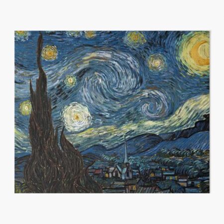 The Starry Night Painting by Vincent van Gogh  Art Board Print for Sale by  CristalleLisa