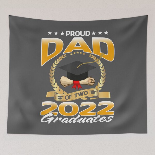 Item preview, Proud Dad Of Two 2022 Graduates Funny Graduation designed and sold by lywiduboho.