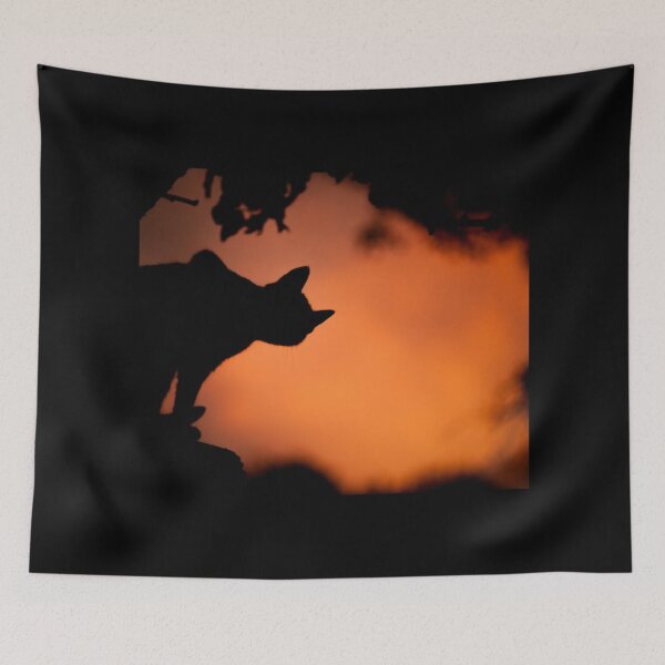 Item preview, Black Cat Orange Sky Halloween  designed and sold by Strings  Stan.