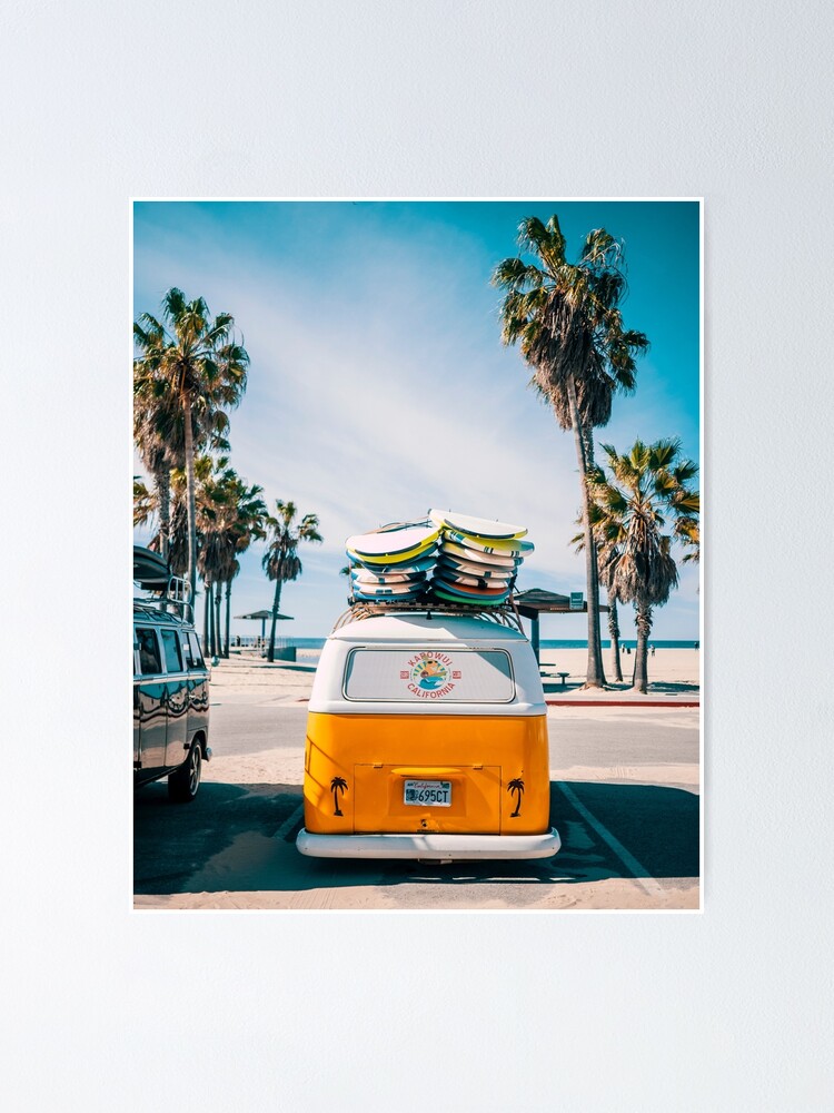 Alternate view of Combi van surf Poster