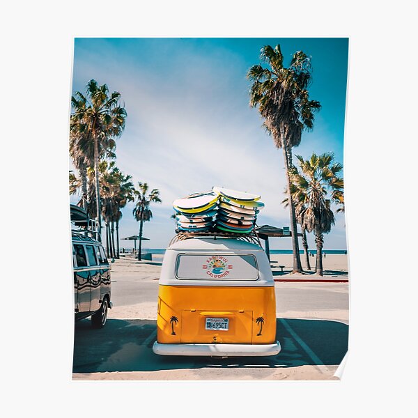 Combi van surf Poster
