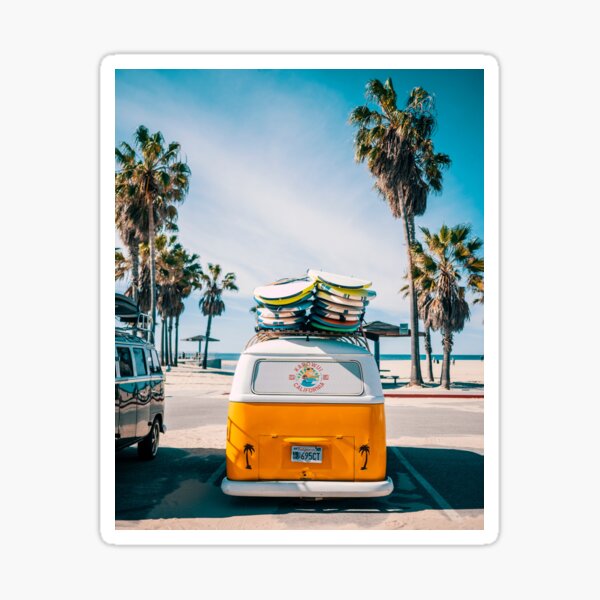 Combi van surf Sticker