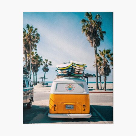 Combi van surf Art Board Print