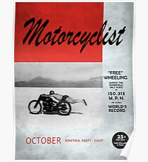 Motorcyclist Magazine - Free Wheeling Poster