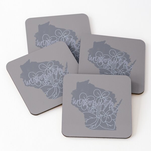Item preview, Wisconsin With State Flower designed and sold by Sydie Studio.