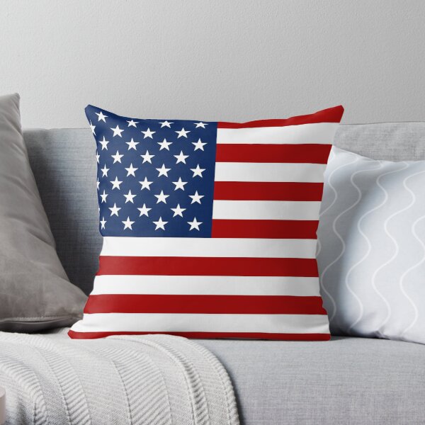 The American Flag Throw Pillow