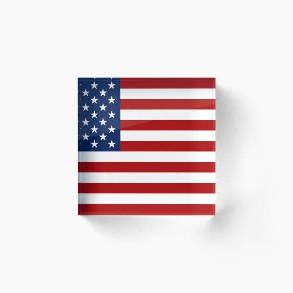 The American Flag Acrylic Block