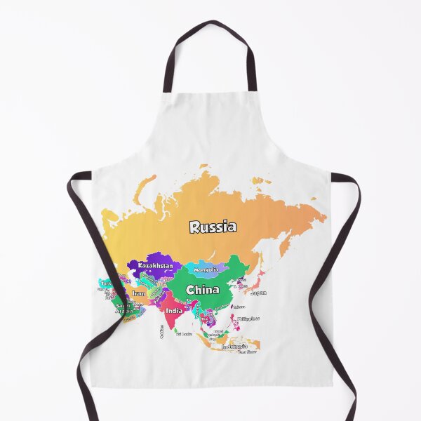 Item preview, political map of Asia  with boundaries and countries names  designed and sold by mashmosh.