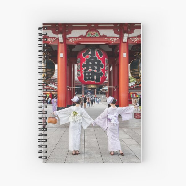 Tokyo, Japan | Senso-Ji Temple | Best Friends Dressed in Kimono Spiral Notebook