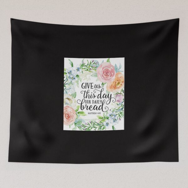 Item preview, Give Us This Day Our Daily Bread  2 BLK designed and sold by Rowena Jones.