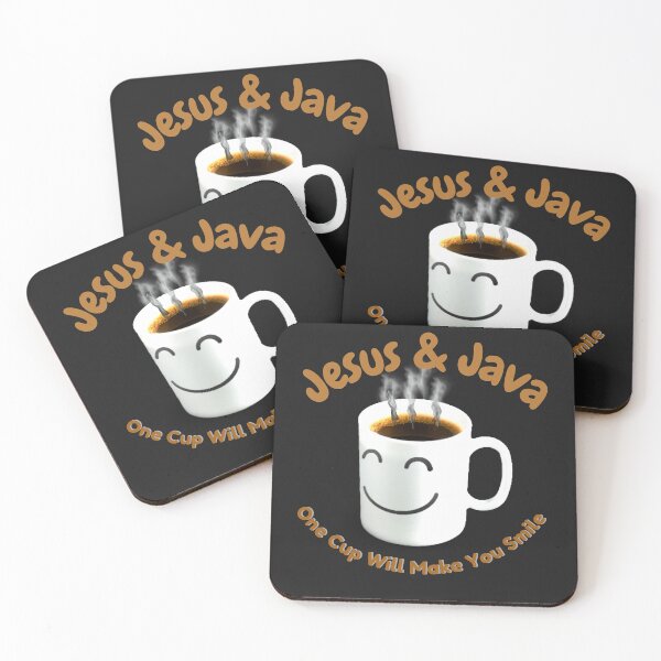 Item preview, Jesu & Java (one cup will make you smile) designed and sold by Tripp Art Studio.