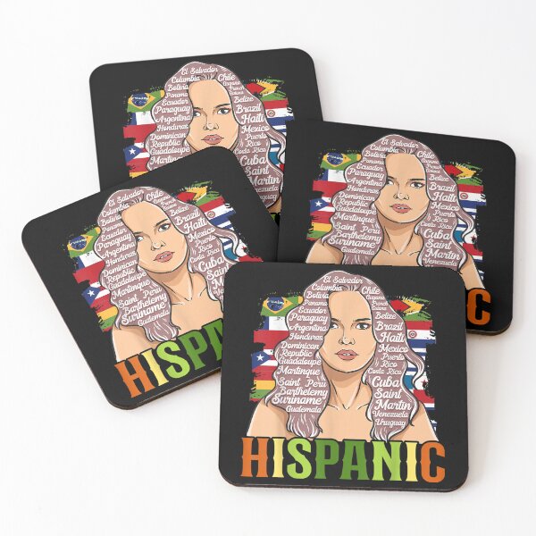 Item preview, Latina Woman Art Hispanic Heritage Month Latin Country Flags designed and sold by Ernieaustin.