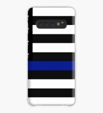 Die dünne blaue Linie Hülle & Klebefolie für Samsung Galaxy