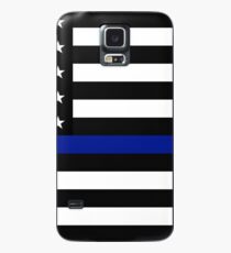 Die dünne blaue Linie Hülle & Klebefolie für Samsung Galaxy