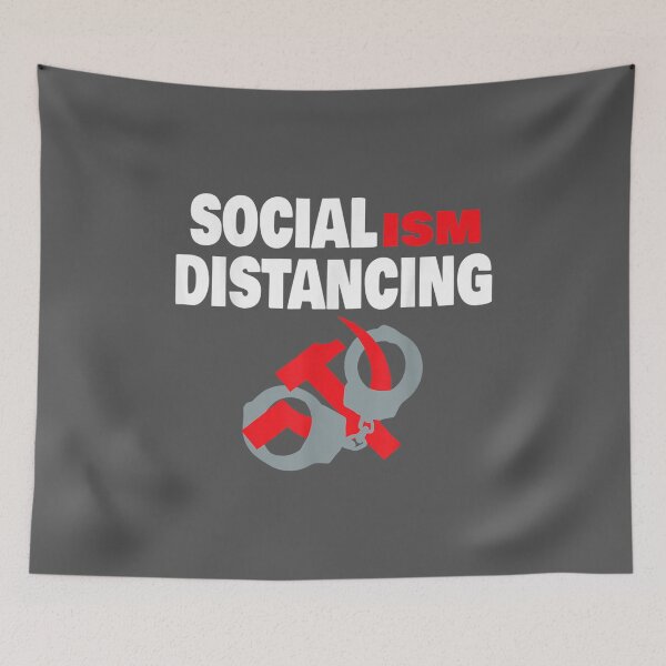 Item preview, Socialism Distancing Anti Socialism  designed and sold by lywiduboho.