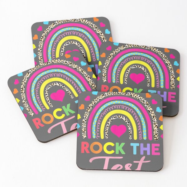 Item preview, Rock The Test Test Day Teacher Testing Day Rainbow Teacher designed and sold by lywiduboho.