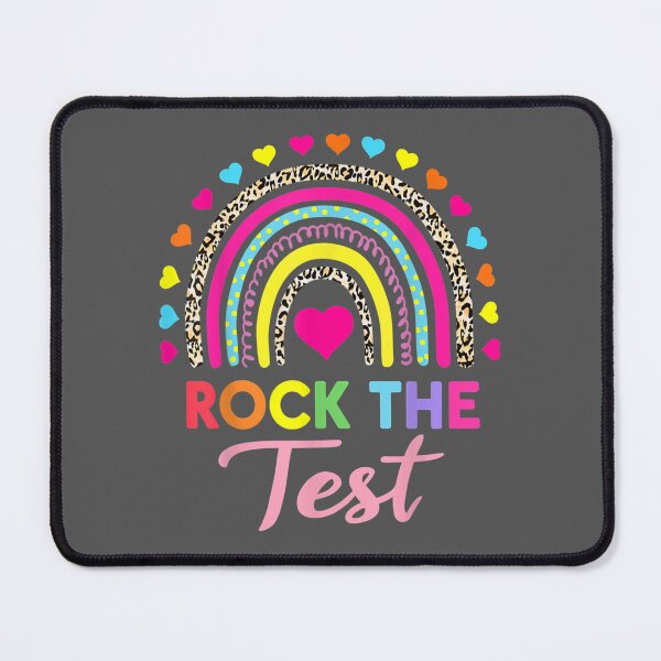 Item preview, Rock The Test Test Day Teacher Testing Day Rainbow Teacher designed and sold by lywiduboho.