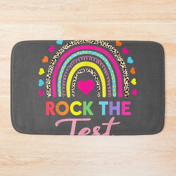 Item preview, Rock The Test Test Day Teacher Testing Day Rainbow Teacher designed and sold by lywiduboho.