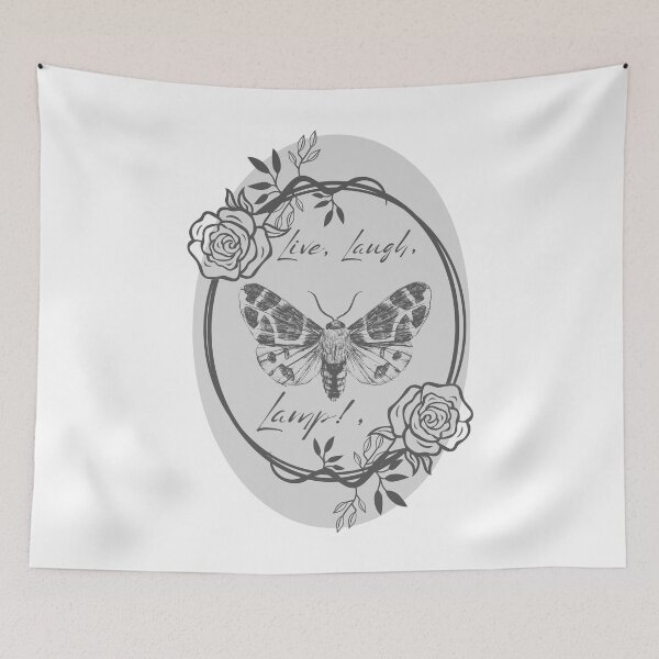 Item preview, live laugh lamp! funny mothman moth Halloween design designed and sold by tbunks.