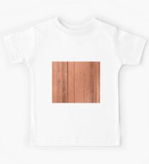 Rose gold antique wood Kids T-Shirt