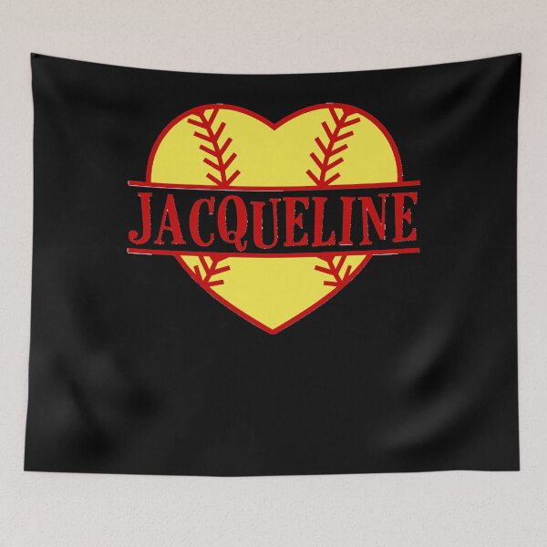 Item preview, Jacqueline Softball Heart Name Fastpitch Player Mom Love design Classic     designed and sold by AngelaUnknown.