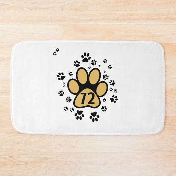 Item preview, 72 - number with animal paws pattern designed and sold by MadandMean.
