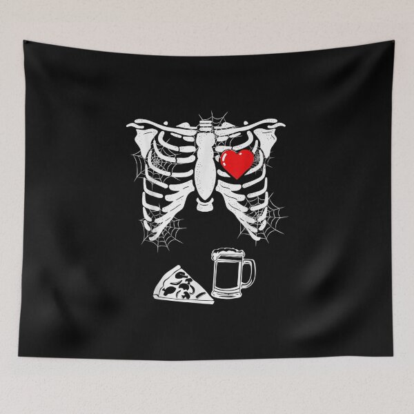 Item preview, Funny Skeleton Heart Ribcage Xray Beer Halloween Pregnancy designed and sold by Ralphreid.