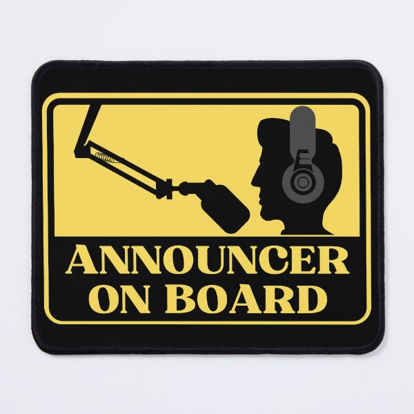 Item preview, Announcer On Board designed and sold by JockArts.