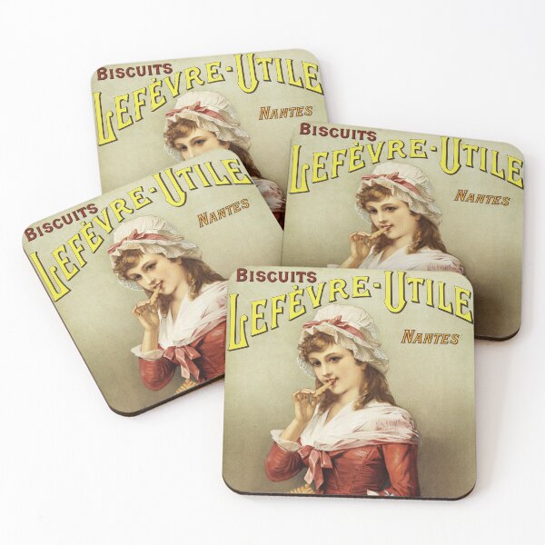 Item preview, BISCUITS Lefevre-Utile Nantes France Vintage Food Poster Advertisement  designed and sold by retroposters.