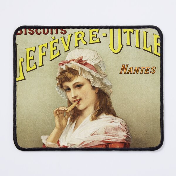 Item preview, BISCUITS Lefevre-Utile Nantes France Vintage Food Poster Advertisement  designed and sold by retroposters.