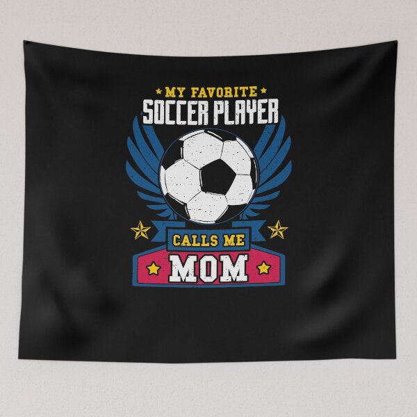 Item preview, My favorite soccer player calls me mom - soccer mom designed and sold by Captain Mood.