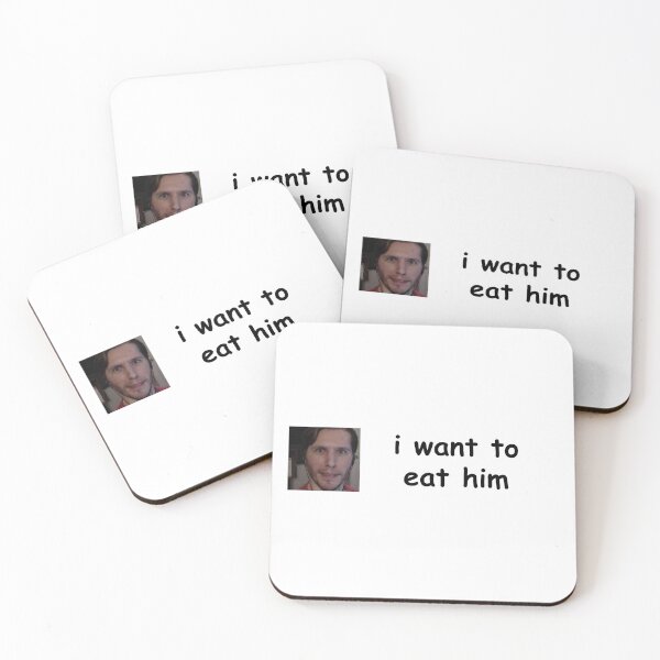 Item preview, i want to eat jerma bumper sticker designed and sold by kotonok0.